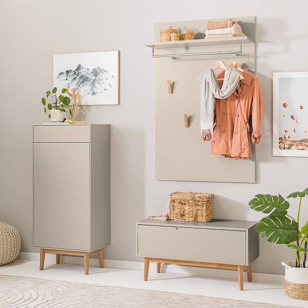 Garderobenbank LINDHOLM - Taupe - Image 3