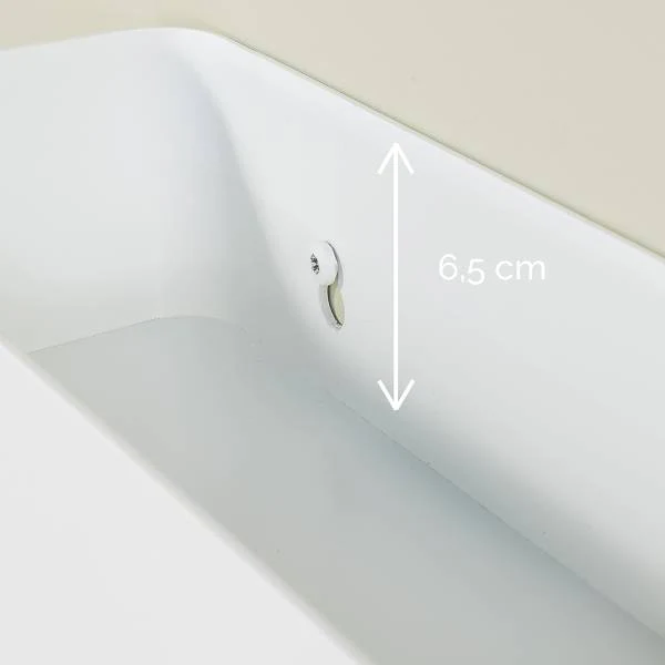Garderobenleiste Cincoe - Metall - Weiß - Breite: 52 cm - Image 5