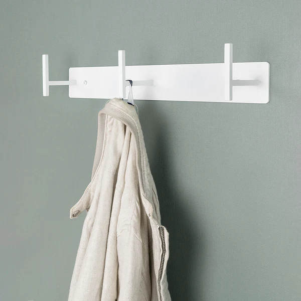 Garderobenleiste Colburn - Metall - Weiß - Breite: 49 cm - Image 2