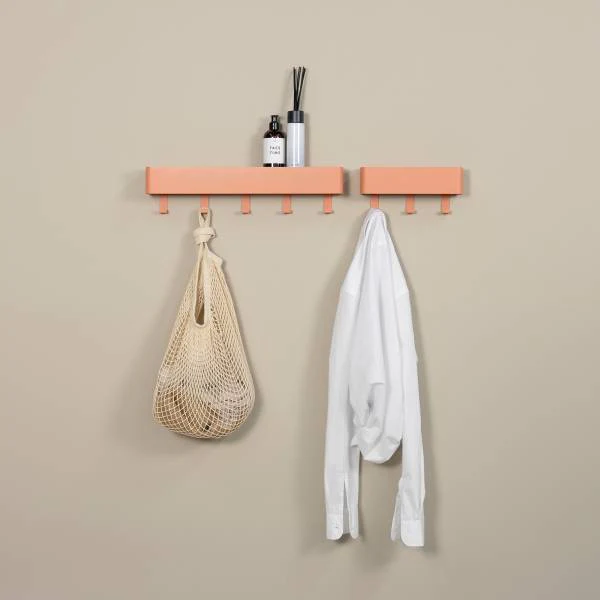 Garderobenleiste Dax Play - Metall - Apricot - Breite: 27 cm - Image 6