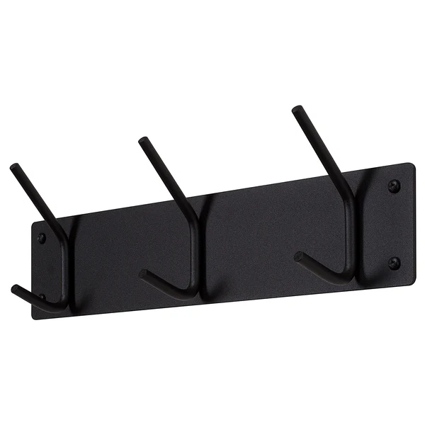Garderobenleiste Falcao - Metall - Schwarz - Breite: 40 cm