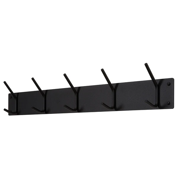 Garderobenleiste Falcao - Metall - Schwarz - Breite: 70 cm