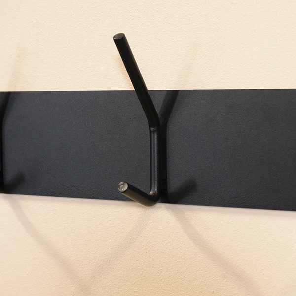 Garderobenleiste Falcao - Metall - Schwarz - Breite: 70 cm - Image 3