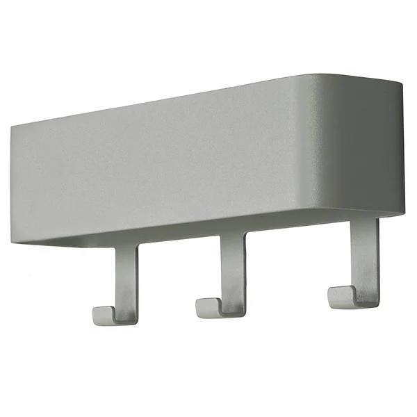 Garderobenleiste Hickory - Metall - Mintgrau - Breite: 27 cm