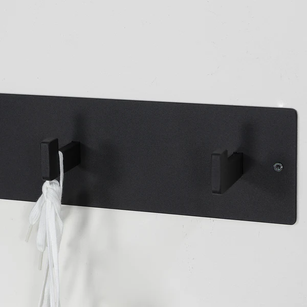 Garderobenleiste Oxnard II - Metall - Schwarz - Breite: 50 cm - Image 4