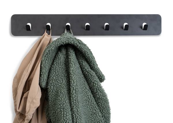 Garderobenleiste Targat - Metall - Anthrazit - Breite: 70 cm - Image 5