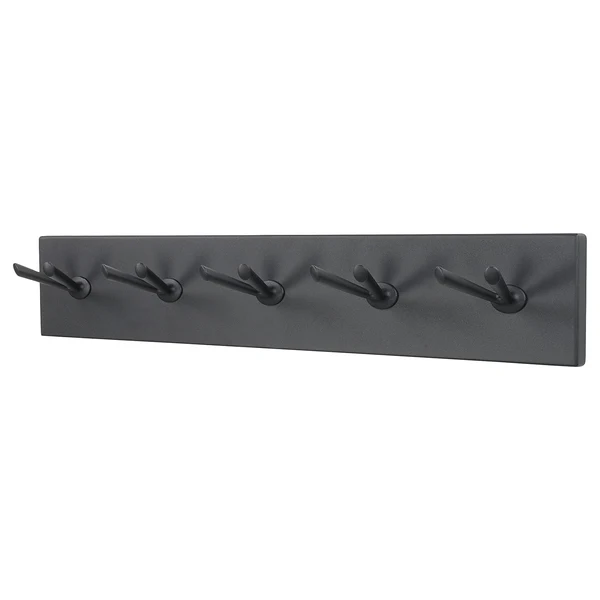 Garderobenleiste Willcox - Metall - Schwarz - Breite: 75 cm
