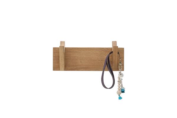 Garderobenleiste Woods Cross - Eiche massiv - Eiche - Breite: 30 cm - Image 4