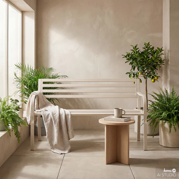 Gartenbank Sophy - Stahl - Beige - Image 8