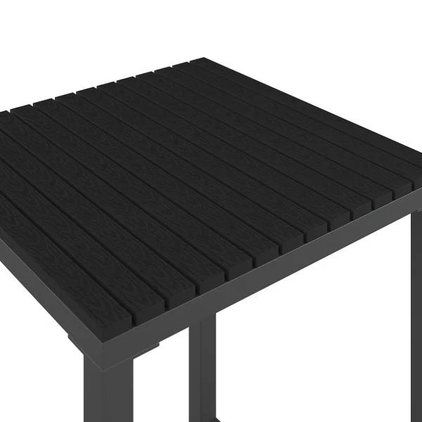 Gartenküchenecktisch Portol - Aluminium / Kunststoff - Schwarz - Image 11