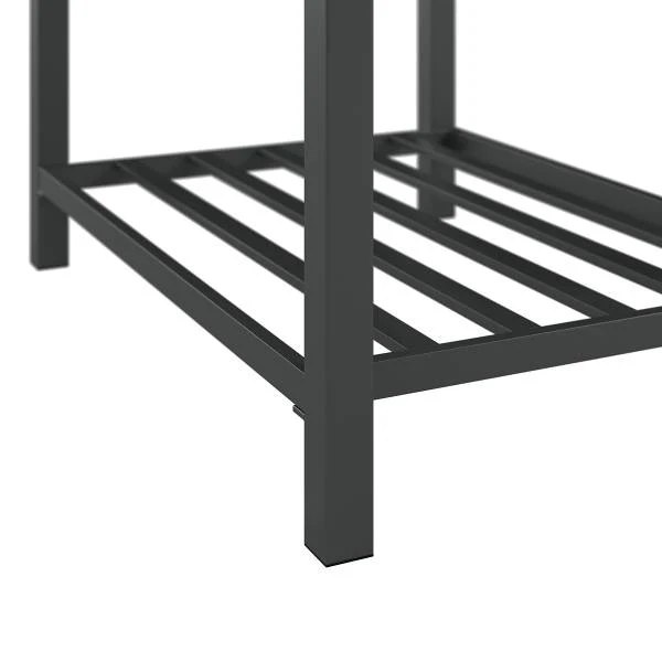 Gartenküchentisch Portol - Aluminium / Kunststoff - Schwarz - Image 10