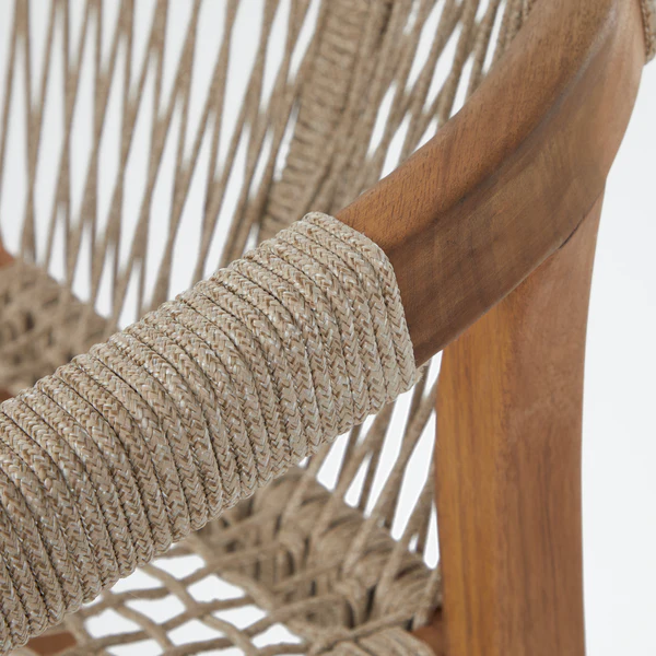 Gartenstuhl BAYONNE 2er-Set - Akazienholz/Polyester - Beige - Image 9