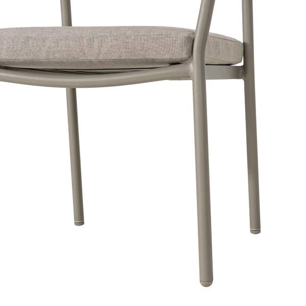 Gartenstuhl Evins 2er-Set - Aluminium / Polyester - Grau - Image 10