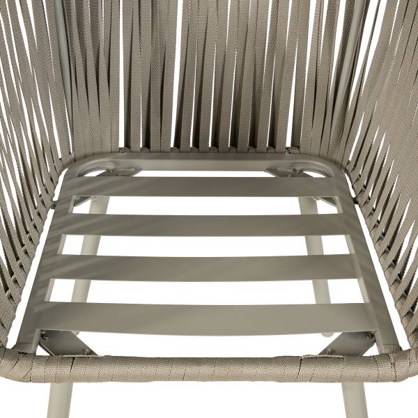 Gartenstuhl NOXI 2er-Set - Stahl / Polyester - Taupe - Image 20