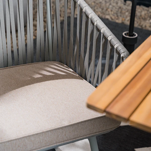 Gartenstuhl NOXI 2er-Set - Stahl / Polyester - Taupe - Image 6