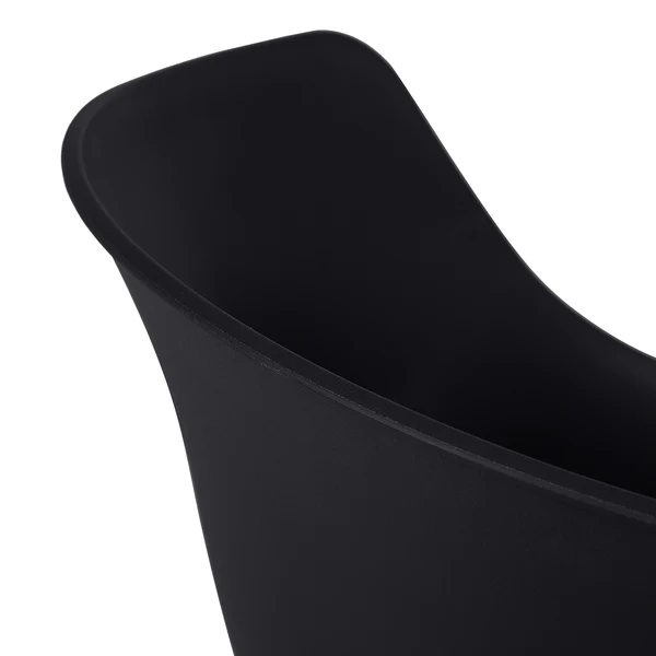 Gartenstuhl VEDENE 2er-Set - Polyethylen / Stahl - Schwarz - Image 7
