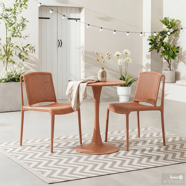 Gartentisch Vireo - Stahl - Terracotta - Image 3