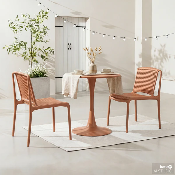 Gartentisch Vireo - Stahl - Terracotta - Image 4