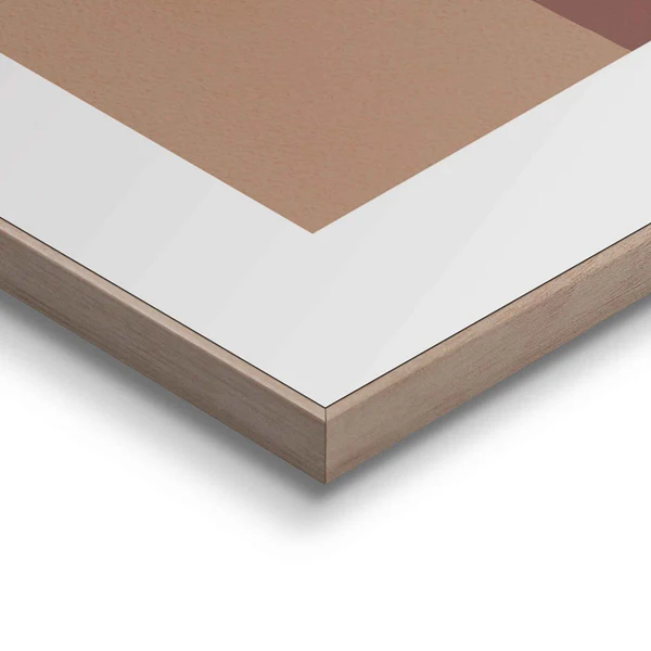 Gerahmtes Bild Frau Stiftzeichnung - Holzwerkstoff - Braun - 50 x 70 x 1,6 cm - Image 3