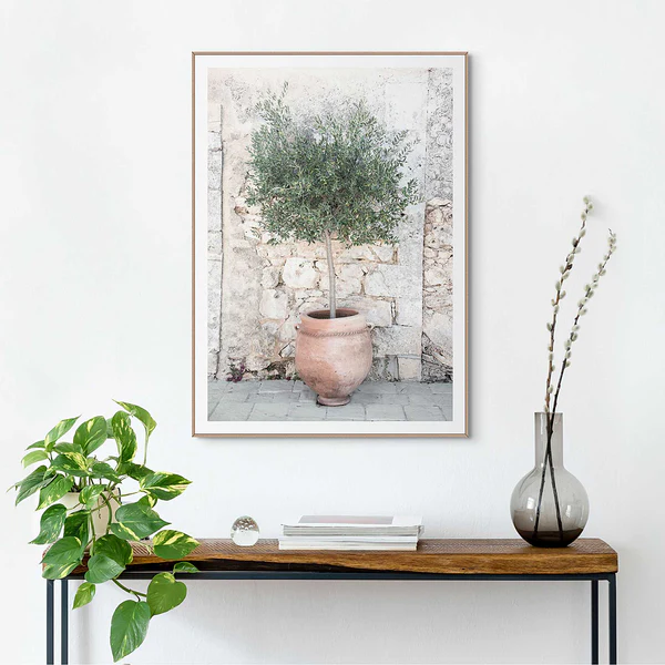 Gerahmtes Bild Olive Tree - Grün - 50 x 70 cm - Image 2