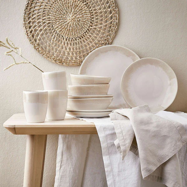 Geschirr-Set ATLANTIS 12-teilig - Steinzeug - Beige - Image 5
