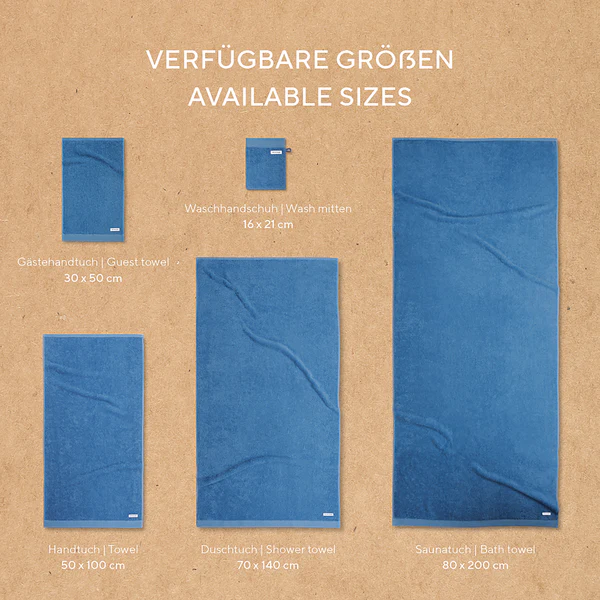 Handtuch Tom Tailor 2er-Set - Baumwolle - 50 x 100 cm - Blau - Image 6