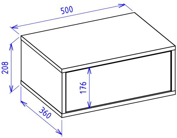 Hänge-Nachtkommode Framme - Kaschmir - Höhe: 20 cm - Image 6