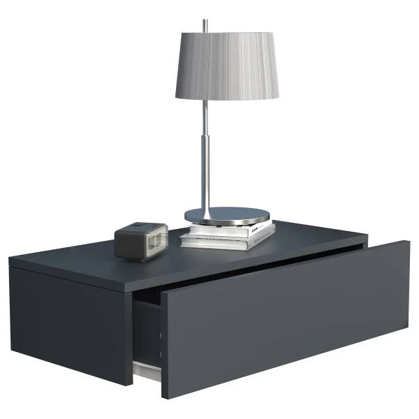 Hänge-Nachtkommode Usal M - Schwarz - Breite: 60 cm - Image 3