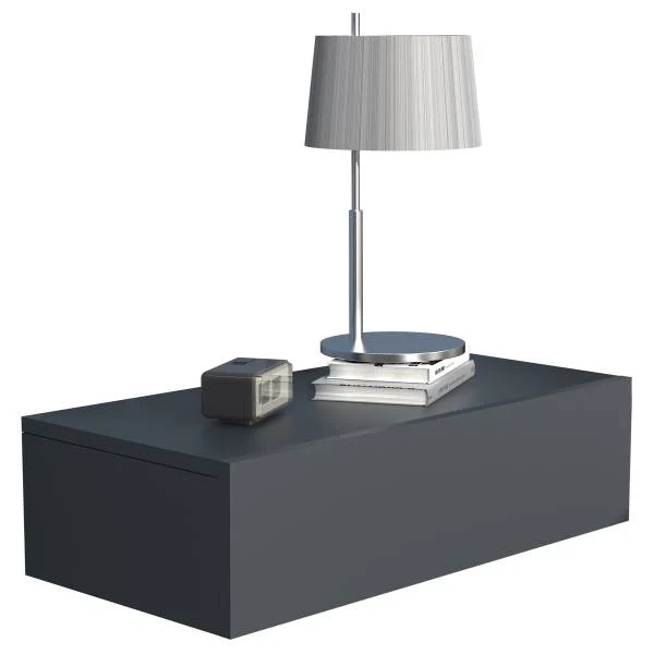 Hänge-Nachtkommode Usal M - Schwarz - Breite: 60 cm - Image 4