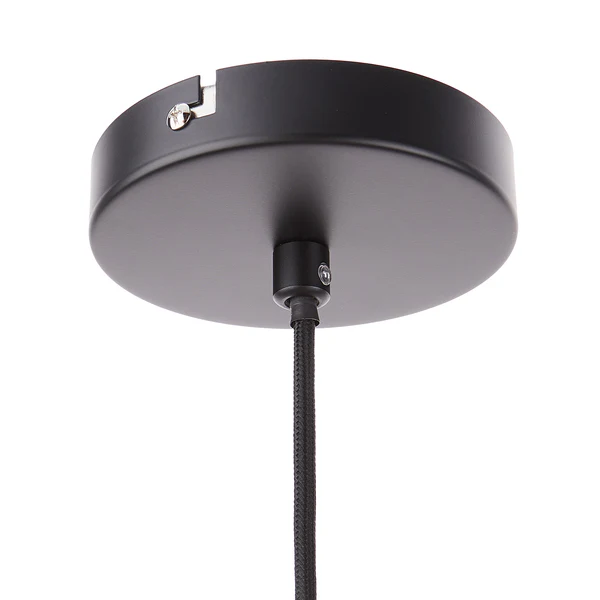 Hängeleuchte AMAL - Eisen / Polyester - 1-flammig - Schwarz - Durchmesser: 50 cm - Image 9