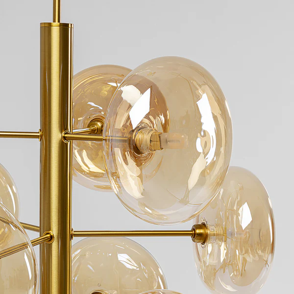 Hängeleuchte Headline Brass - Stahl / Glas - Gold - 9-flammig - Image 7