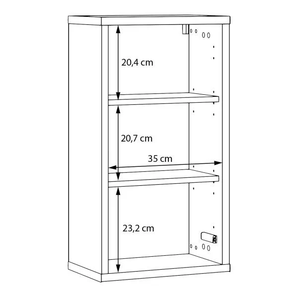 Hängeschrank Chirgora - Taupe - Image 9