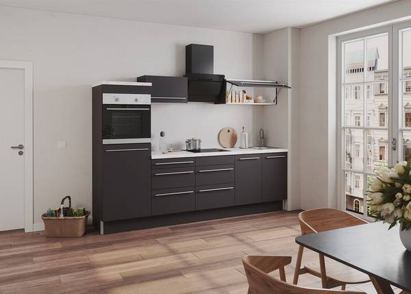 Hängeschrank Venezia mit Klapptür - Anthrazit - Breite: 90 cm - Image 2
