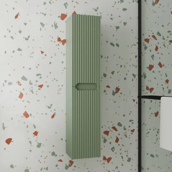 Hochschrank COLORIA montiert 2 Türen - Olivgrün - Image 2