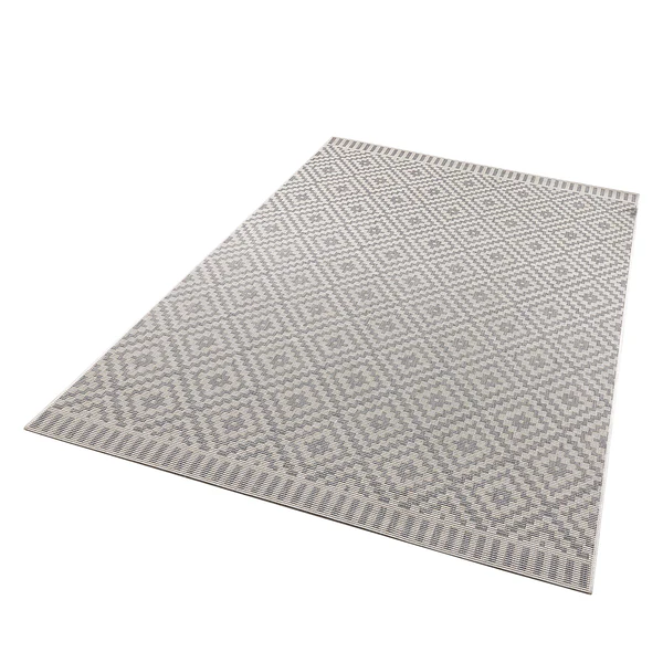 In-/Outdoorteppich Breeze - Polypropylen - Hellgrau - 120 x 170 cm - Image 3