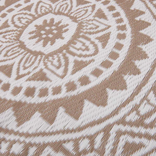 In-/ Outdoorteppich COLOUR CLASH Circles - Polypropylen - Beige - Image 7