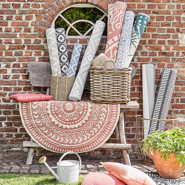 In-/Outdoorteppich COLOUR CLASH Mosaik - Polypropylen, davon mind. 20% recyceltes - Grau - 90 x 150 cm - Image 9