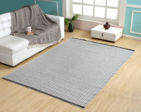 In-/Outdoorteppich Loki - Kunstfaser - Elfenbein / Grau - 80 x 150 cm - Image 9