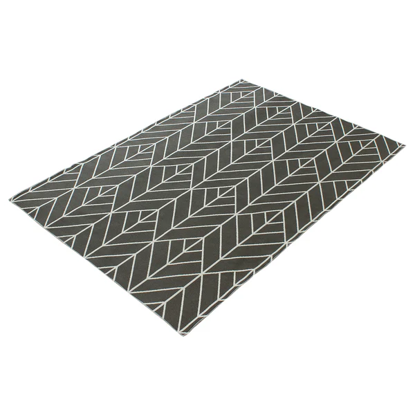 In-/Outdoorteppich M2K - Kunstfaser - Elfenbein / Grau - 80 x 150 cm - Image 3