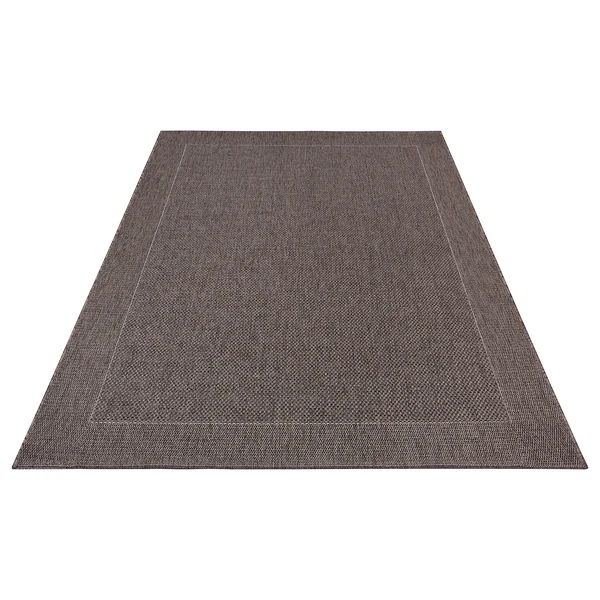 In-/Outdoorteppich Vena - Polypropylen - Anthrazit - 80 x 150 cm - Image 3