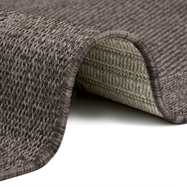 In-/Outdoorteppich Vena - Polypropylen - Anthrazit - 80 x 150 cm - Image 4