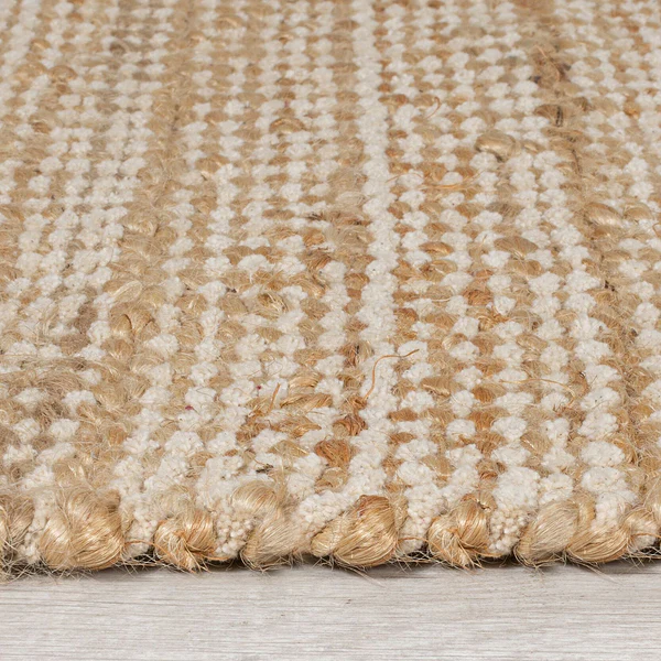 Juteläufer Levi - Jute / Baumwolle  - Weiß - 60 x 230 cm - Image 4