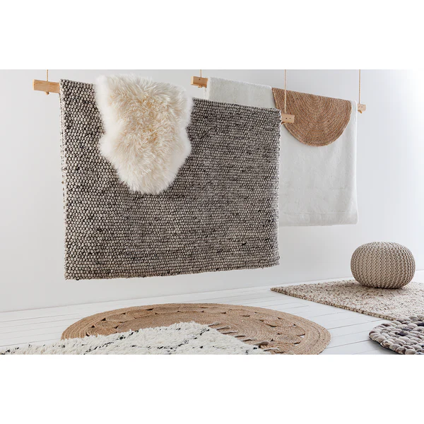Juteteppich Chieko (handgefertigt) - Jute - 90 cm - Image 4