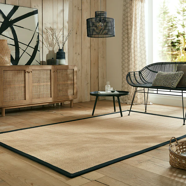 Juteteppich Kira - Jute / Polyester - Schwarz - 160 x 230 cm - Image 2