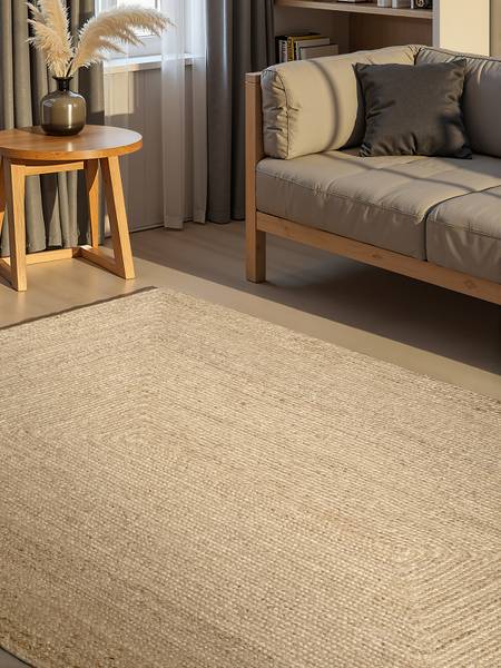 Juteteppich Sharmila - Jute - Beige - 60 x 90 cm - Image 2