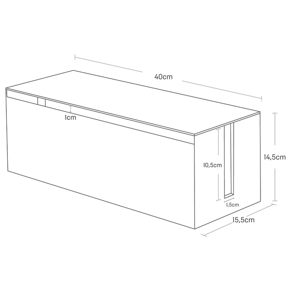 Kabelbox Web - Kunststoff - Schwarz - Image 7