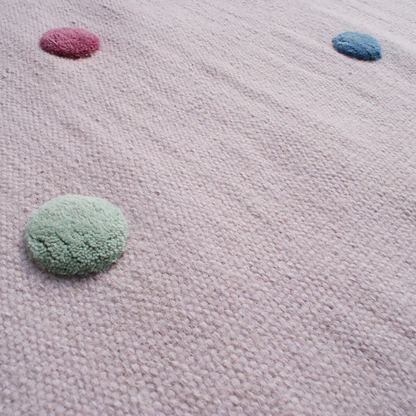 Kinderteppich Colordots - Wolle - Mauve - 160 x 230 cm - Image 2