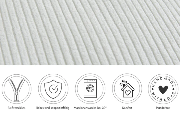 Kissen Emy - Polyester - Weiß - Image 11