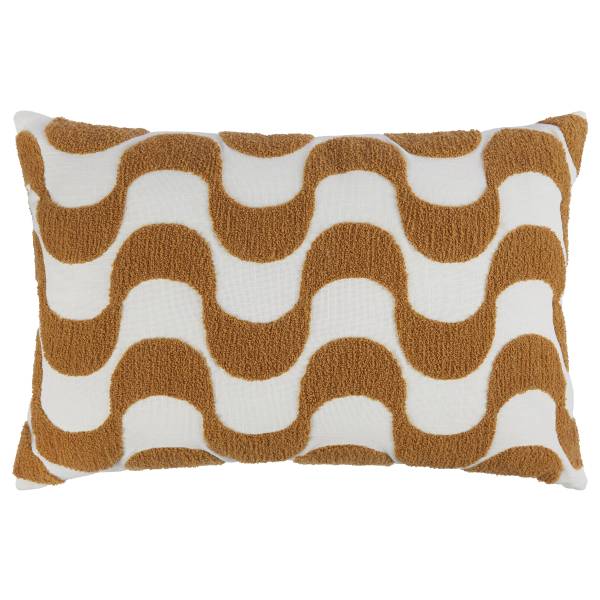 Kissen GROOVY - Baumwolle / Polyester - Hellbraun