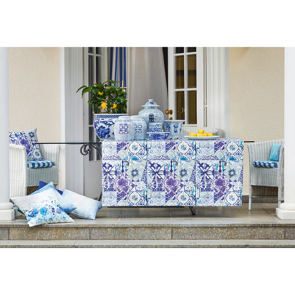 Kissen Summer Garden III - Blau - 48 x 48 cm - Image 2